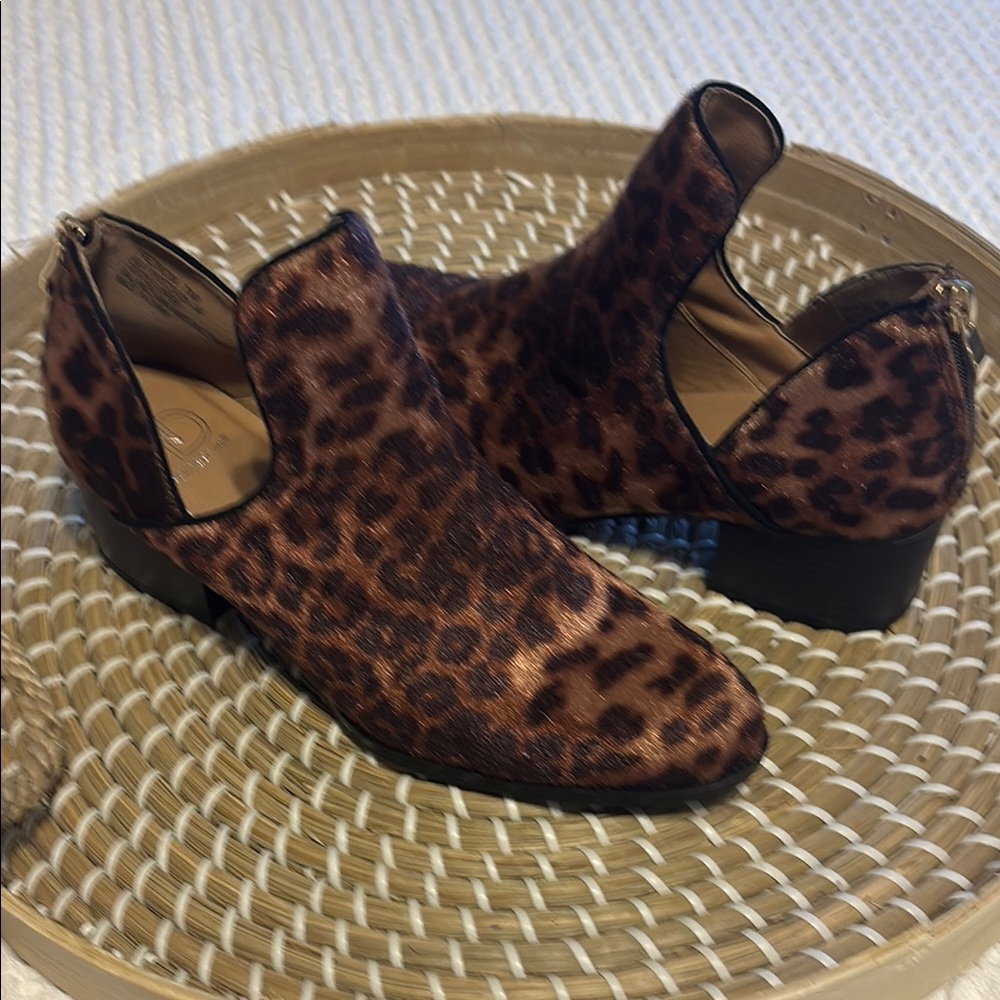 Leopard Print Ankle Boots